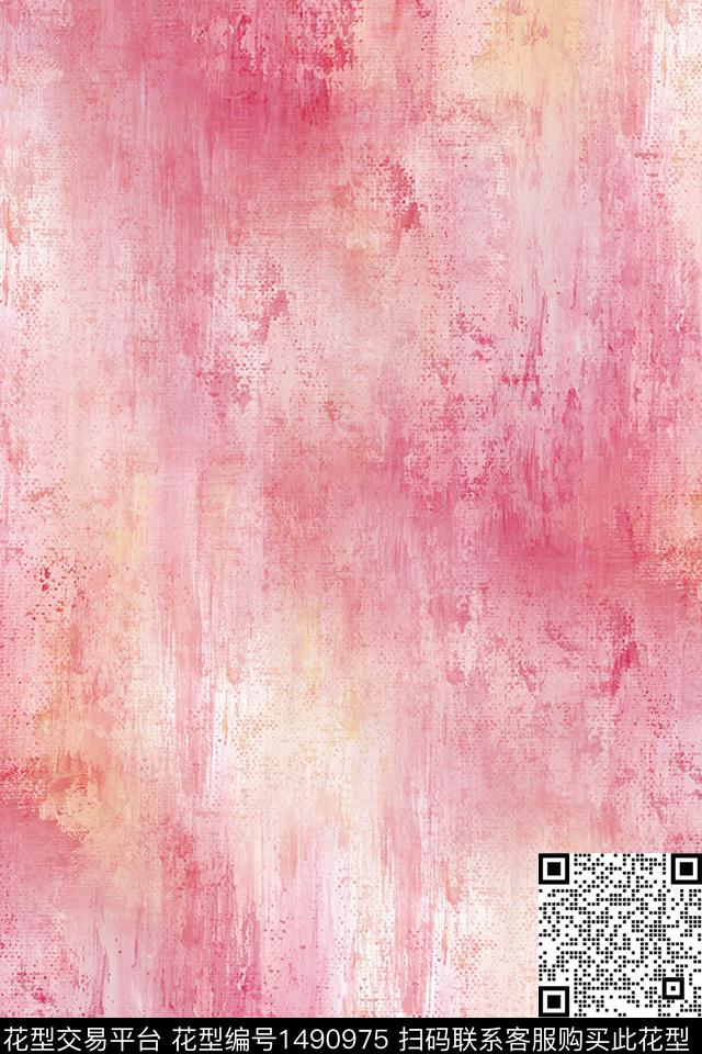 肌理扎染华亿平台大牌风数码印花华亿平台下载（图片编号: 1490975） - 瓦栏（Walan）