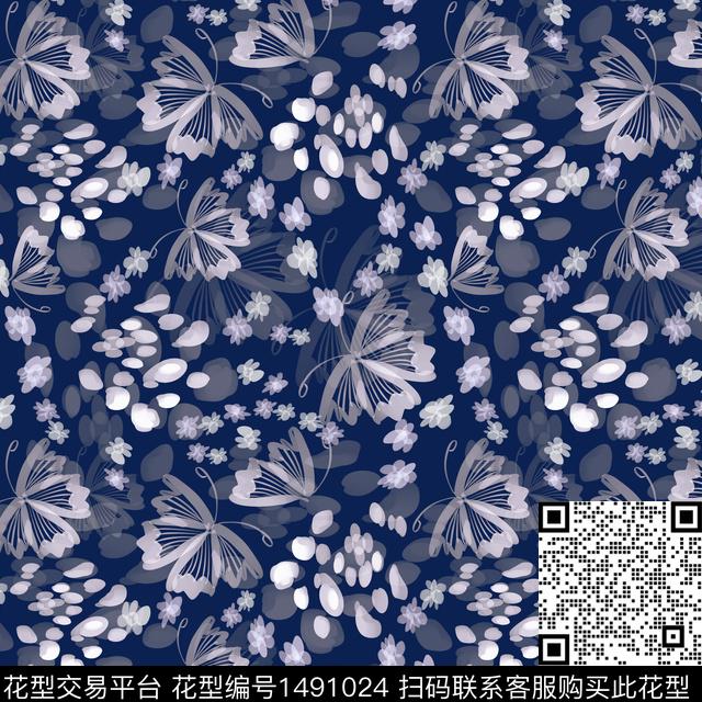 花卉手绘小碎花传统印花华亿平台下载（图片编号: 1491024） - 瓦栏（Walan）