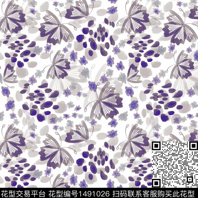 花卉手绘小碎花传统印花华亿平台下载（图片编号: 1491026） - 瓦栏（Walan）