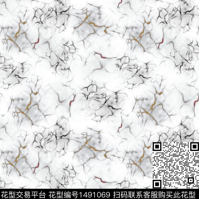 肌理抽象数码印花华亿平台下载（图片编号: 1491069） - 瓦栏（Walan）