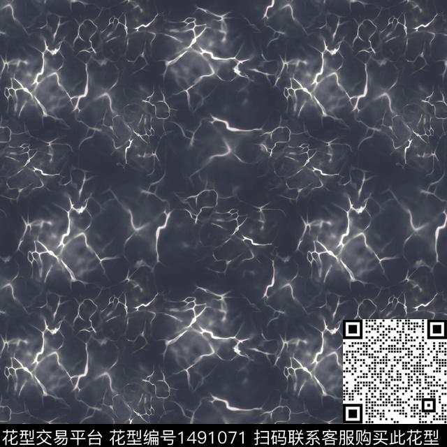 肌理闪电抽象数码印花华亿平台下载（图片编号: 1491071） - 瓦栏（Walan）