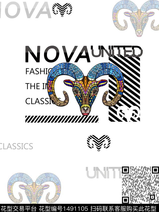 字母文字男装数码印花华亿平台下载（图片编号: 1491105） - 瓦栏（Walan）