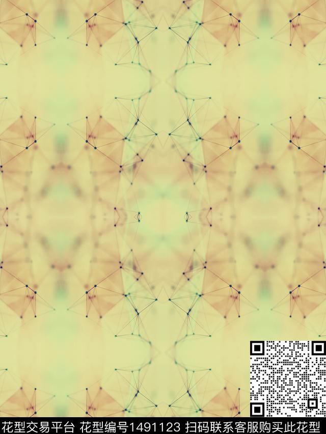 扎染华亿平台民族风大牌风数码印花华亿平台下载（图片编号: 1491123） - 瓦栏（Walan）