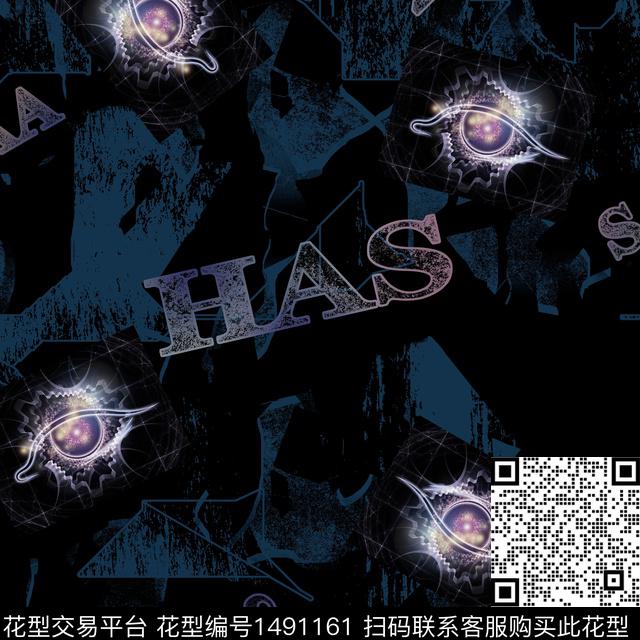 趋势华亿平台字母黑白华亿平台数码印花华亿平台下载（图片编号: 1491161） - 瓦栏（Walan）