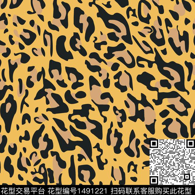 动物纹大牌风年轻女性数码印花华亿平台下载（图片编号: 1491221） - 瓦栏（Walan）