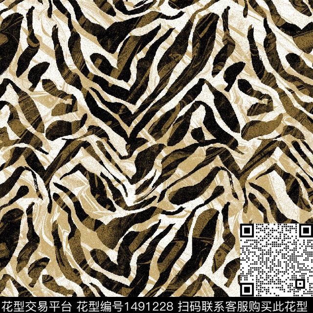 动物纹大牌风年轻女性数码印花华亿平台下载（图片编号: 1491228） - 瓦栏（Walan）