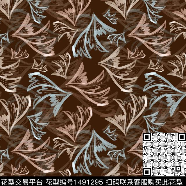 花卉小碎花中老年传统印花华亿平台下载（图片编号: 1491295） - 瓦栏（Walan）