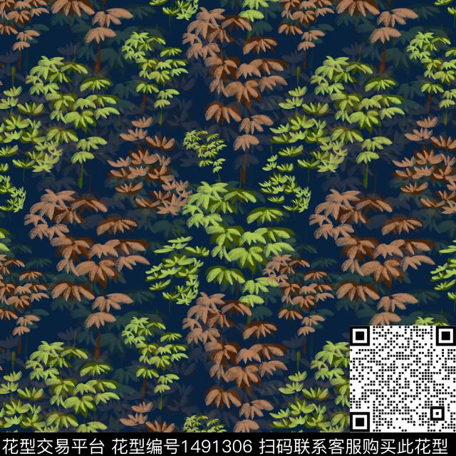 花卉手绘小碎花数码印花华亿平台下载（图片编号: 1491306） - 瓦栏（Walan）