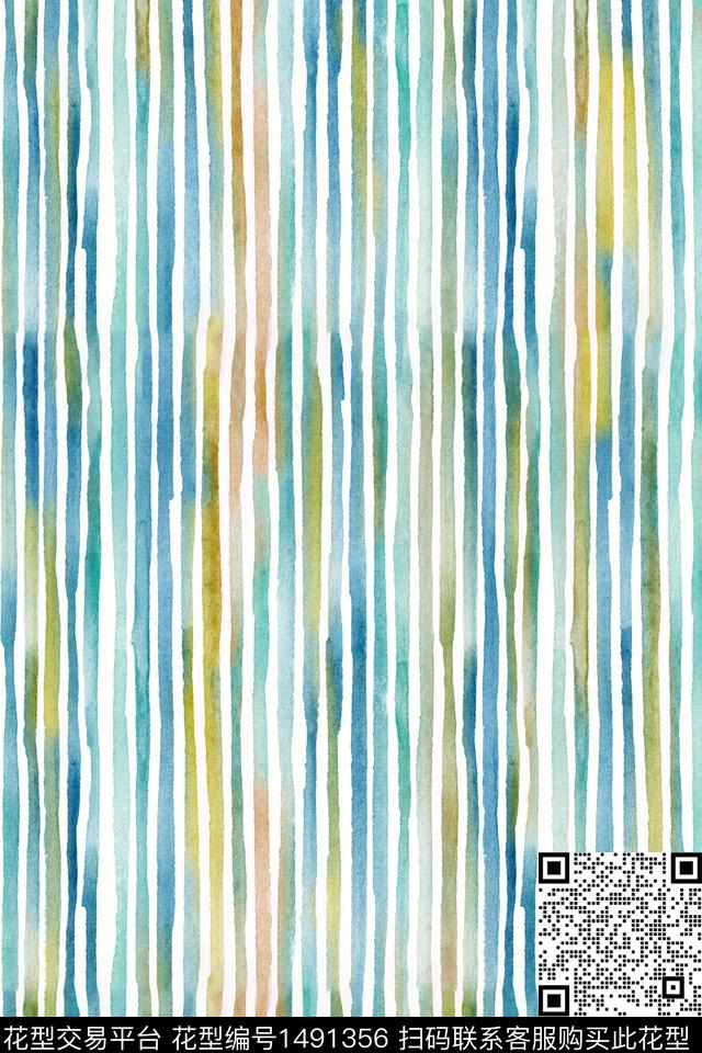 几何小清新真丝数码印花华亿平台下载（图片编号: 1491356） - 瓦栏（Walan）