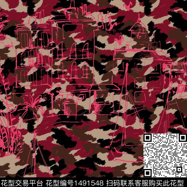 几何大牌风小碎花传统印花华亿平台下载（图片编号: 1491548） - 瓦栏（Walan）