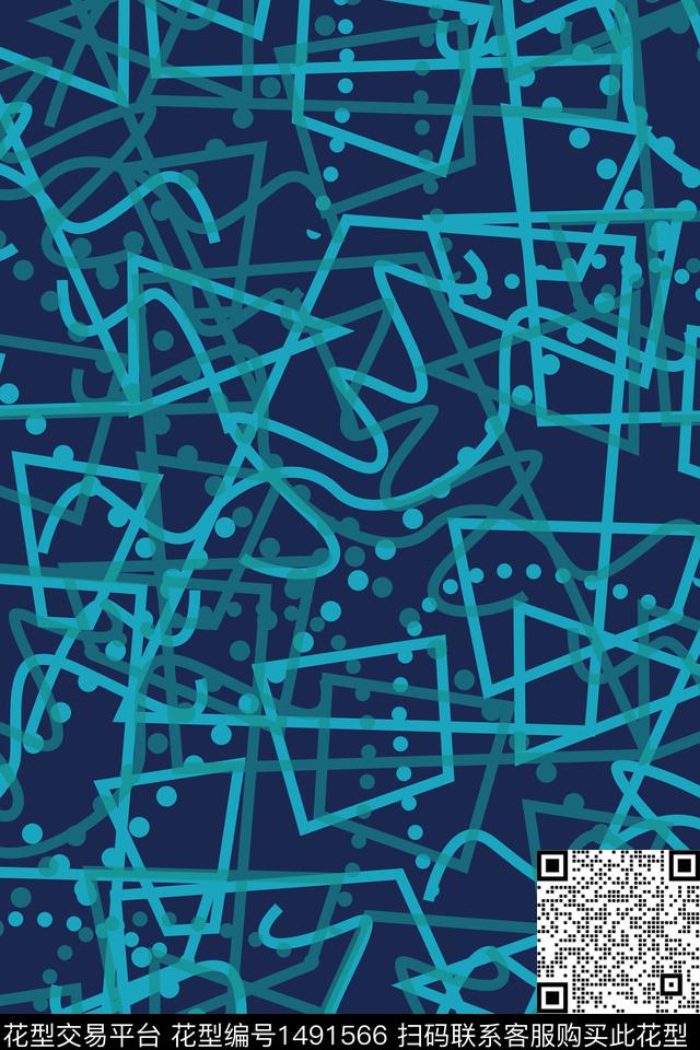 抽象男装户外家居服传统印花华亿平台下载（图片编号: 1491566） - 瓦栏（Walan）