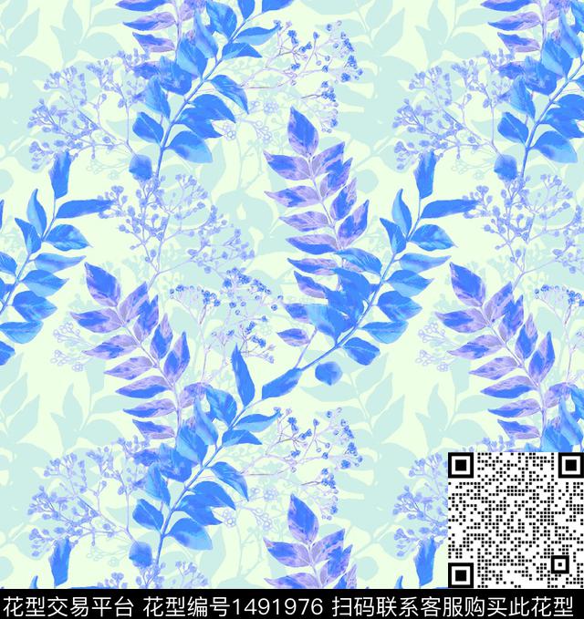 花卉春夏华亿平台水彩花卉数码印花华亿平台下载（图片编号: 1491976） - 瓦栏（Walan）
