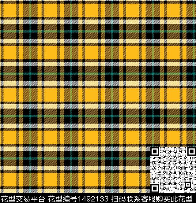 格子大牌风复古传统印花华亿平台下载（图片编号: 1492133） - 瓦栏（Walan）