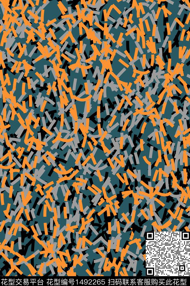 抽象男装户外家居服传统印花华亿平台下载（图片编号: 1492265） - 瓦栏（Walan）