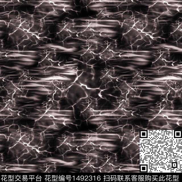 肌理抽象男装数码印花华亿平台下载（图片编号: 1492316） - 瓦栏（Walan）