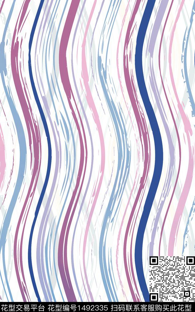 波浪纹瑜伽数码华亿平台数码印花华亿平台下载（图片编号: 1492335） - 瓦栏（Walan）