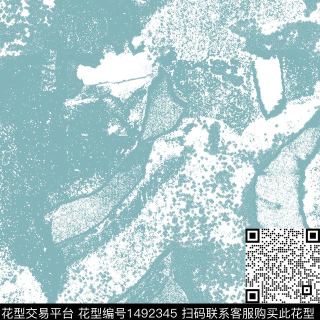 扎染华亿平台抽象男装大牌风传统印花华亿平台下载（图片编号: 1492345） - 瓦栏（Walan）