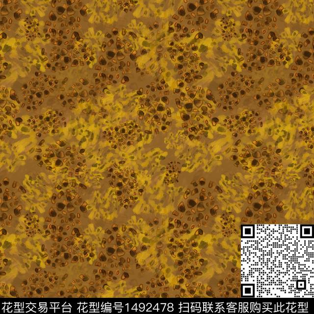 动物纹手绘趣味数码印花华亿平台下载（图片编号: 1492478） - 瓦栏（Walan）