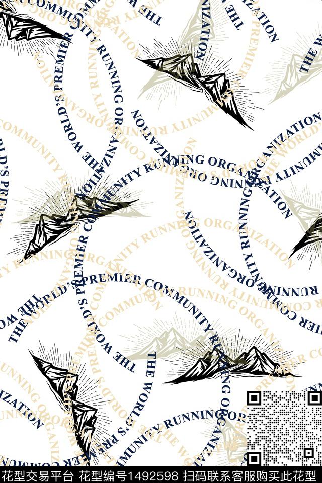 字母传统印花华亿平台下载（图片编号: 1492598） - 瓦栏（Walan）