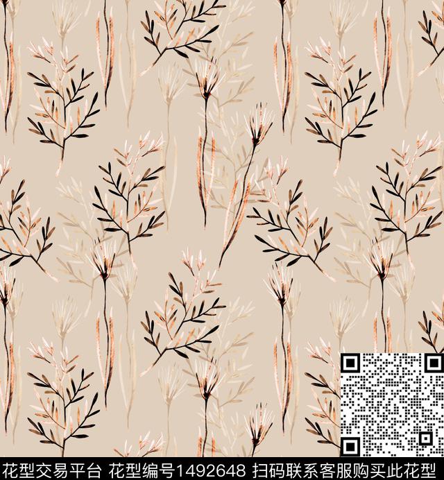 连衣裙女装花卉传统印花华亿平台下载（图片编号: 1492648） - 瓦栏（Walan）