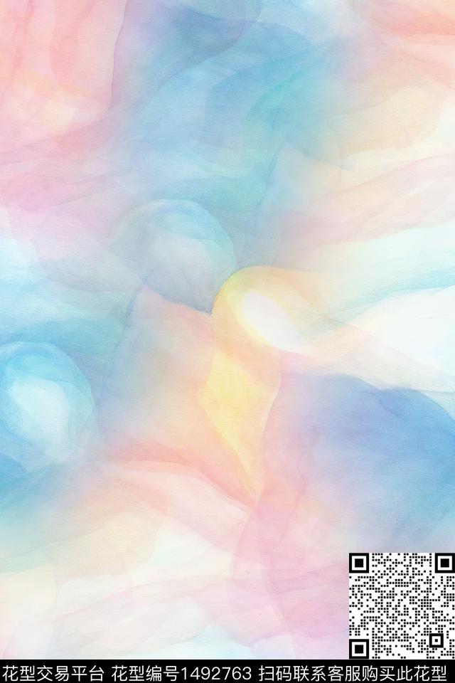 肌理扎染华亿平台小清新数码印花华亿平台下载（图片编号: 1492763） - 瓦栏（Walan）