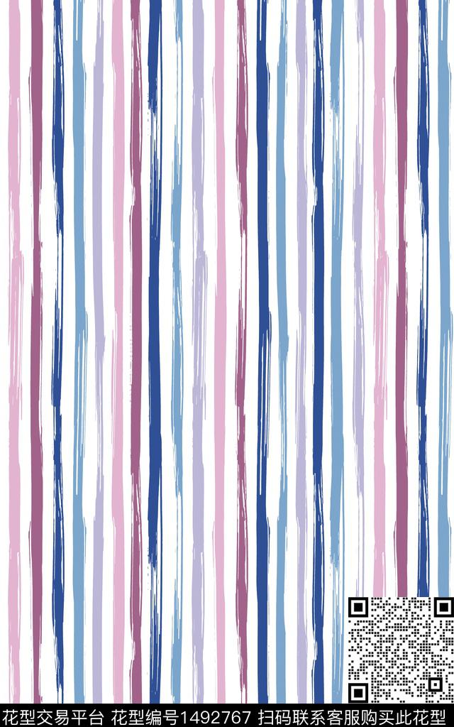 水彩撞色炫彩数码印花华亿平台下载（图片编号: 1492767） - 瓦栏（Walan）