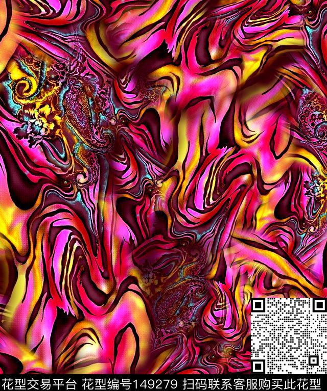 光感变形动感数码印花华亿平台下载（图片编号: 149279） - 瓦栏（Walan）