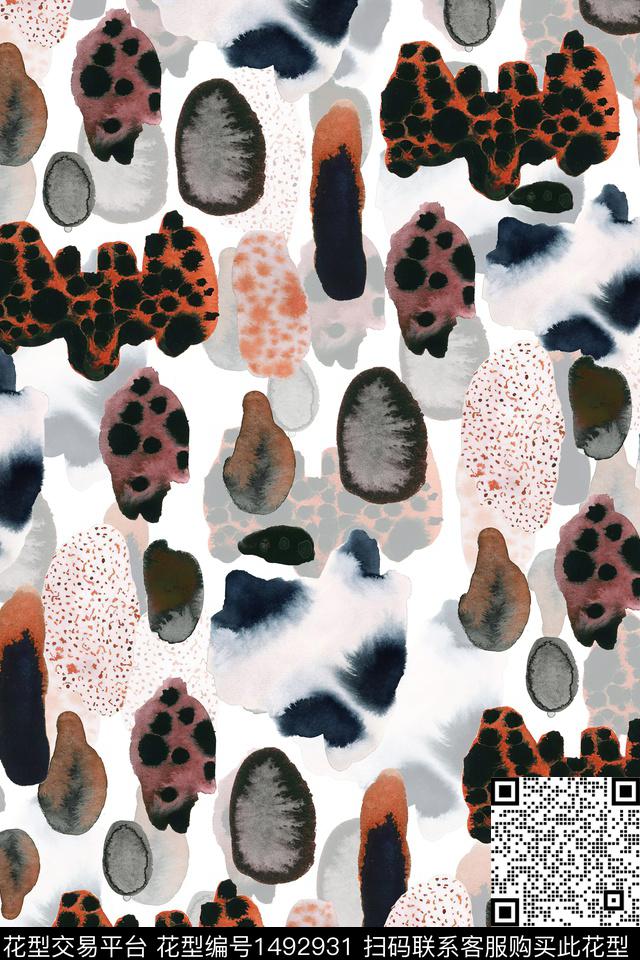 豹纹动物纹真丝数码印花华亿平台下载（图片编号: 1492931） - 瓦栏（Walan）
