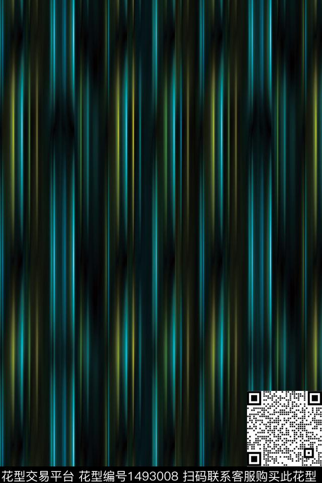 几何炫彩线条数码印花华亿平台下载（图片编号: 1493008） - 瓦栏（Walan）