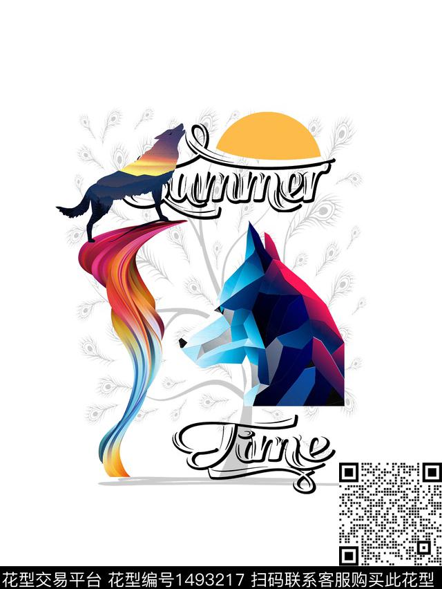 字母文字动物数码印花华亿平台下载（图片编号: 1493217） - 瓦栏（Walan）