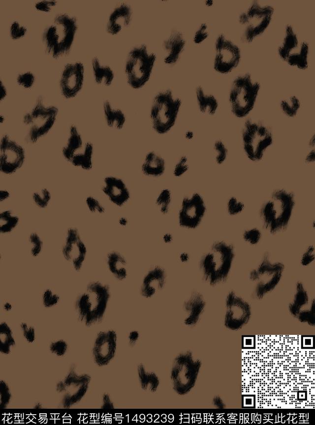 动物花卉肌理简约数码印花华亿平台下载（图片编号: 1493239） - 瓦栏（Walan）