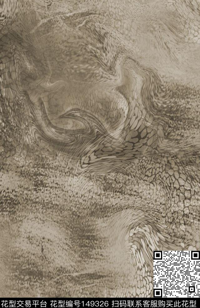 抽象肌理纹理数码印花华亿平台下载（图片编号: 149326） - 瓦栏（Walan）