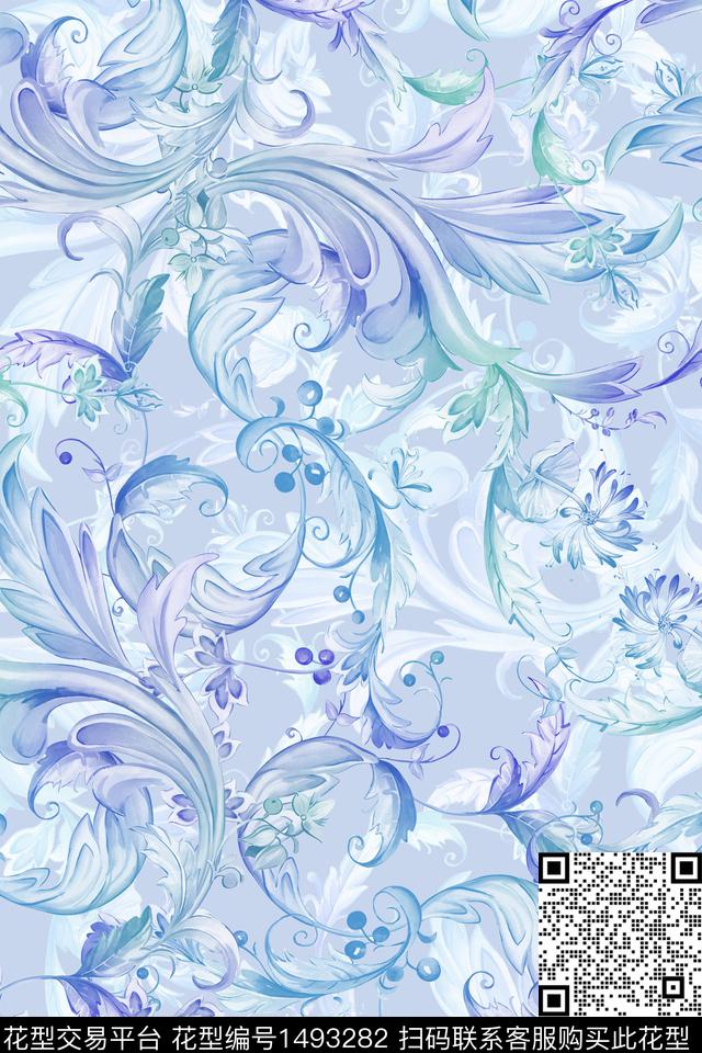 民族风大牌风小清新数码印花华亿平台下载（图片编号: 1493282） - 瓦栏（Walan）