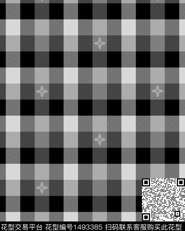 几何格子大牌风传统印花华亿平台下载（图片编号: 1493385） - 瓦栏（Walan）