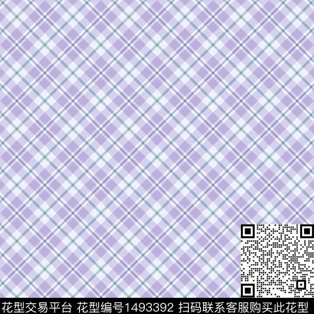 几何格子大牌风传统印花华亿平台下载（图片编号: 1493392） - 瓦栏（Walan）