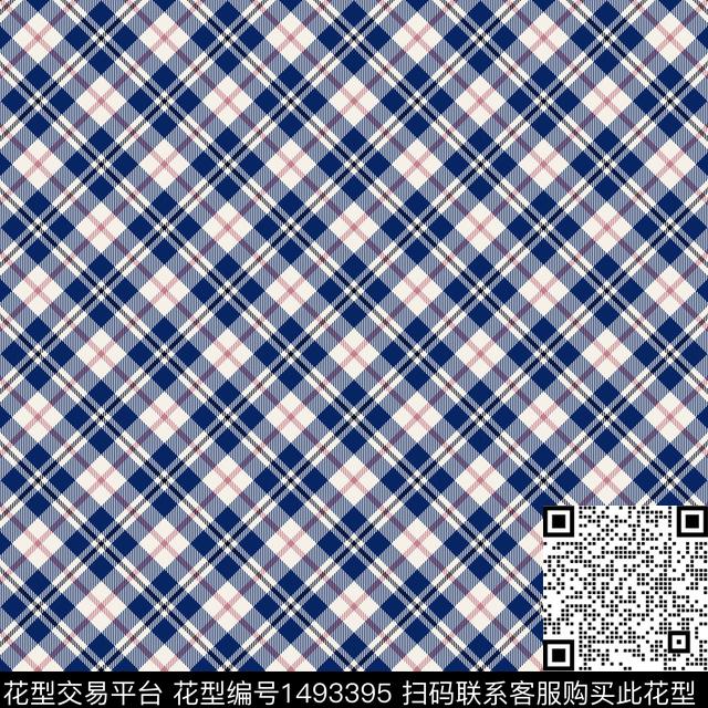 几何格子大牌风传统印花华亿平台下载（图片编号: 1493395） - 瓦栏（Walan）