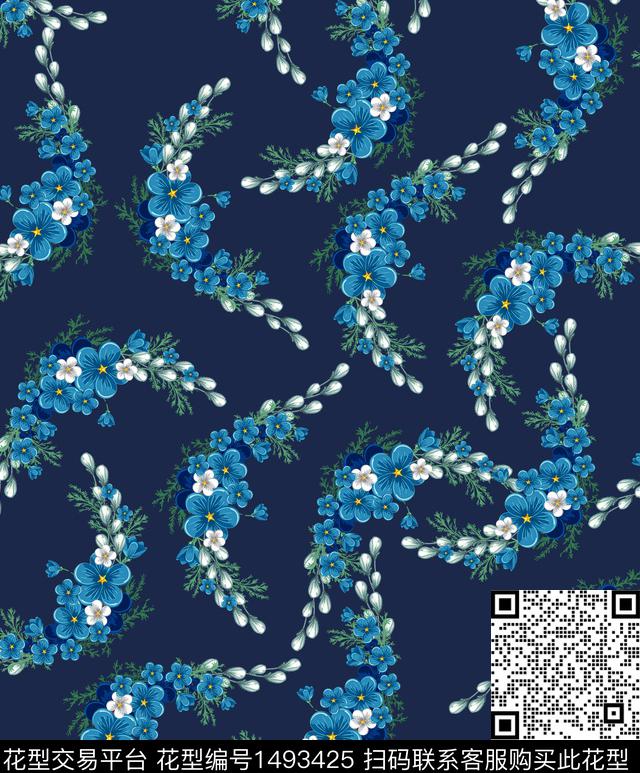 几何格子大牌风数码印花华亿平台下载（图片编号: 1493425） - 瓦栏（Walan）