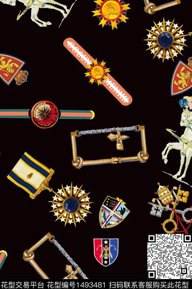 花卉香云纱老年花数码印花华亿平台下载（图片编号: 1493481） - 瓦栏（Walan）