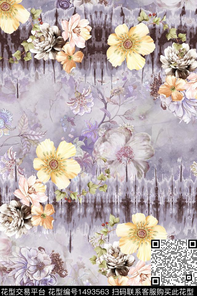 水墨风女装香云纱数码印花华亿平台下载（图片编号: 1493563） - 瓦栏（Walan）