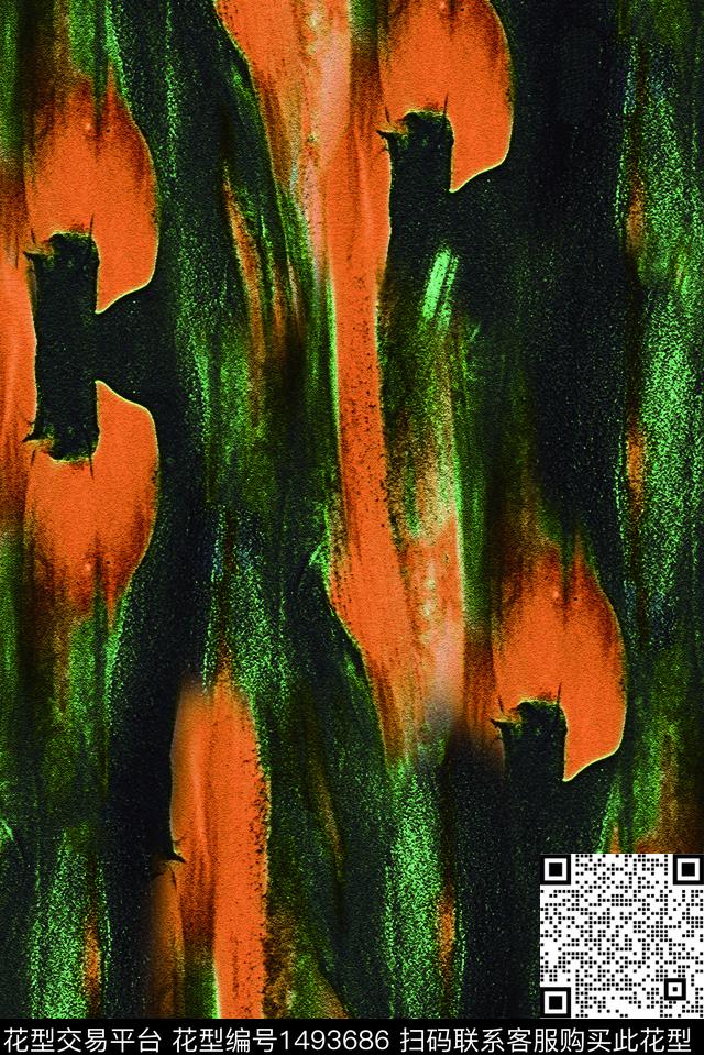 几何字母小碎花数码印花华亿平台下载（图片编号: 1493686） - 瓦栏（Walan）