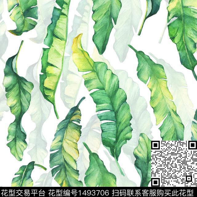 花卉波西米亚春夏华亿平台数码印花华亿平台下载（图片编号: 1493706） - 瓦栏（Walan）