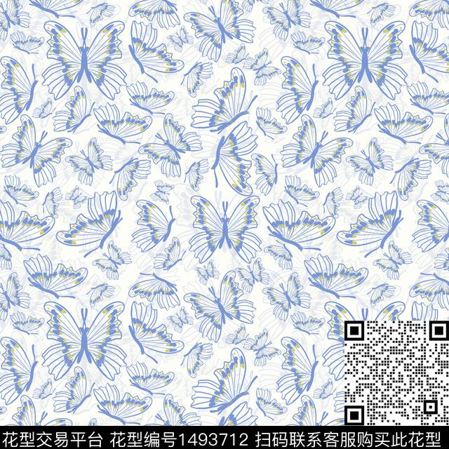 手绘趣味小碎花传统印花华亿平台下载（图片编号: 1493712） - 瓦栏（Walan）