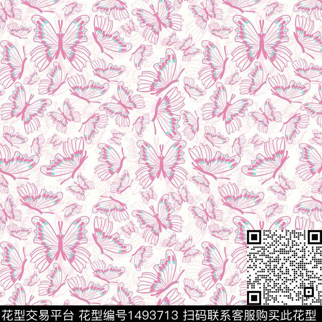 手绘趣味小碎花传统印花华亿平台下载（图片编号: 1493713） - 瓦栏（Walan）