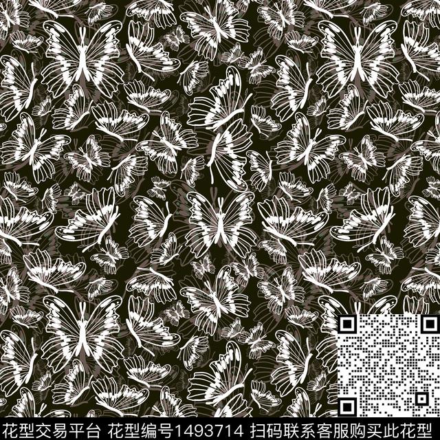 手绘趣味小碎花传统印花华亿平台下载（图片编号: 1493714） - 瓦栏（Walan）