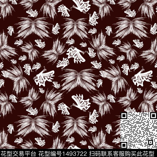 手绘趣味小碎花数码印花华亿平台下载（图片编号: 1493722） - 瓦栏（Walan）