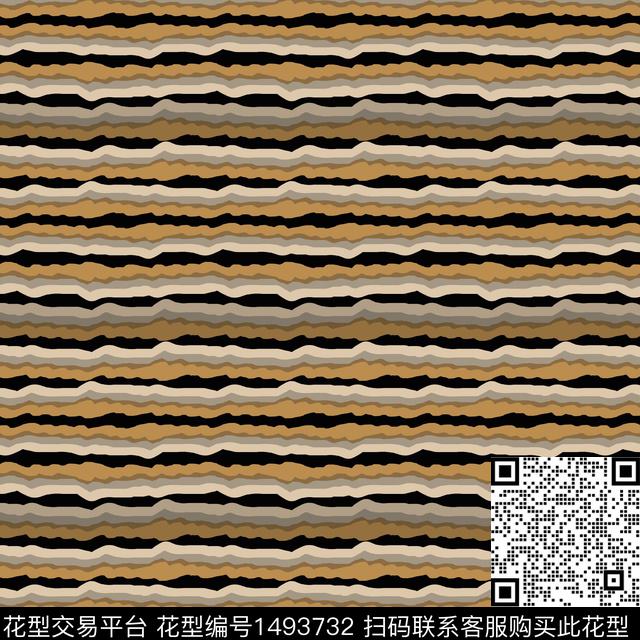 几何线条条纹传统印花华亿平台下载（图片编号: 1493732） - 瓦栏（Walan）