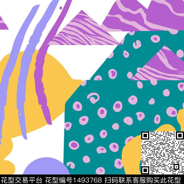 几何泳装华亿平台小清新传统印花华亿平台下载（图片编号: 1493768） - 瓦栏（Walan）