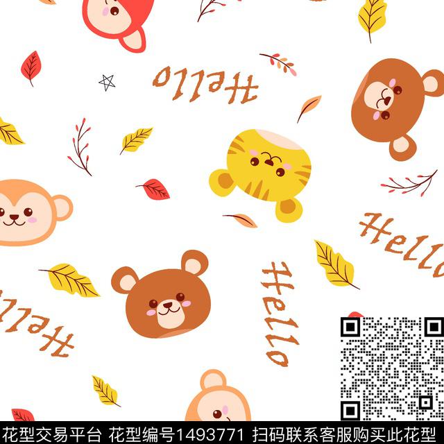 童装动物可爱传统印花华亿平台下载（图片编号: 1493771） - 瓦栏（Walan）