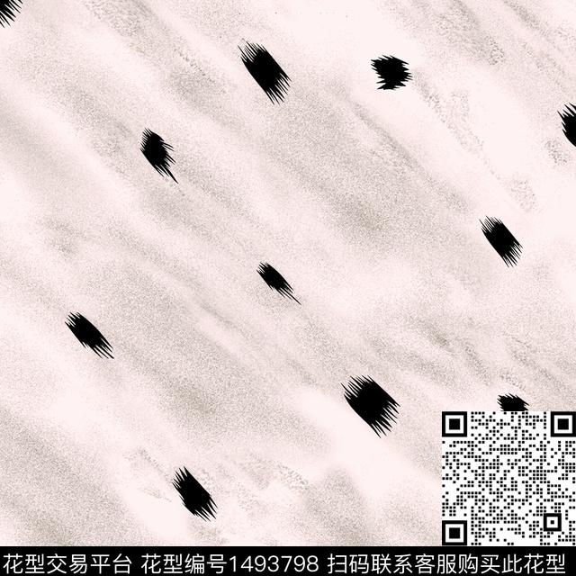 抽象笔触肌理传统印花华亿平台下载（图片编号: 1493798） - 瓦栏（Walan）