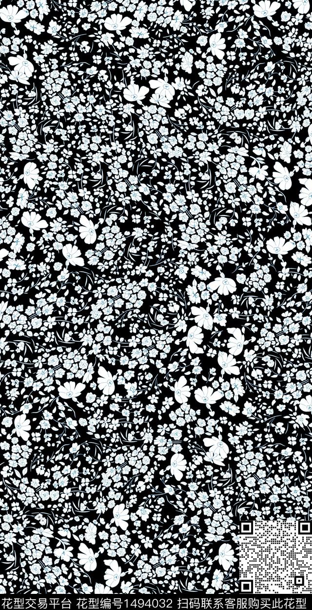花卉春夏华亿平台矢量传统印花华亿平台下载（图片编号: 1494032） - 瓦栏（Walan）